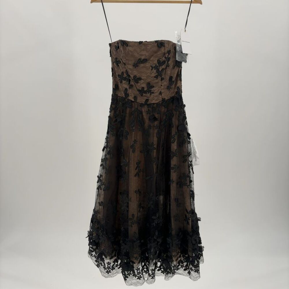 Dress The Population Midi Dress in Multicolor